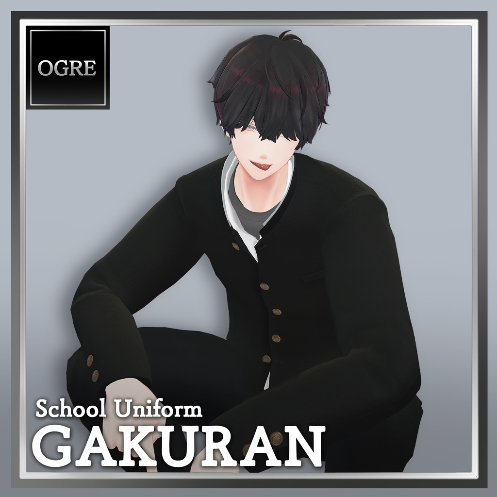 【VRC衣装】OGRE_School Uniform GAKURAN /学ラン