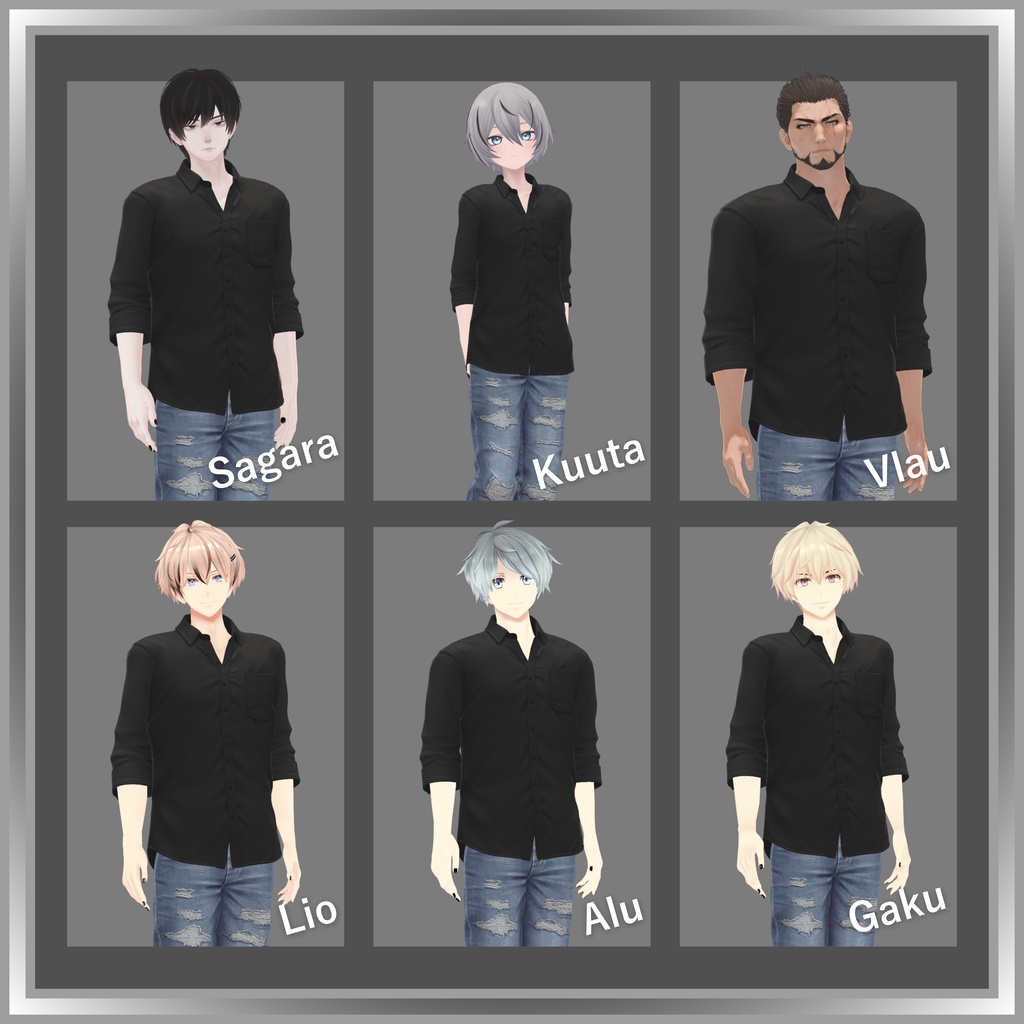 【VRC衣装】OGRE_Simple Shirt Style