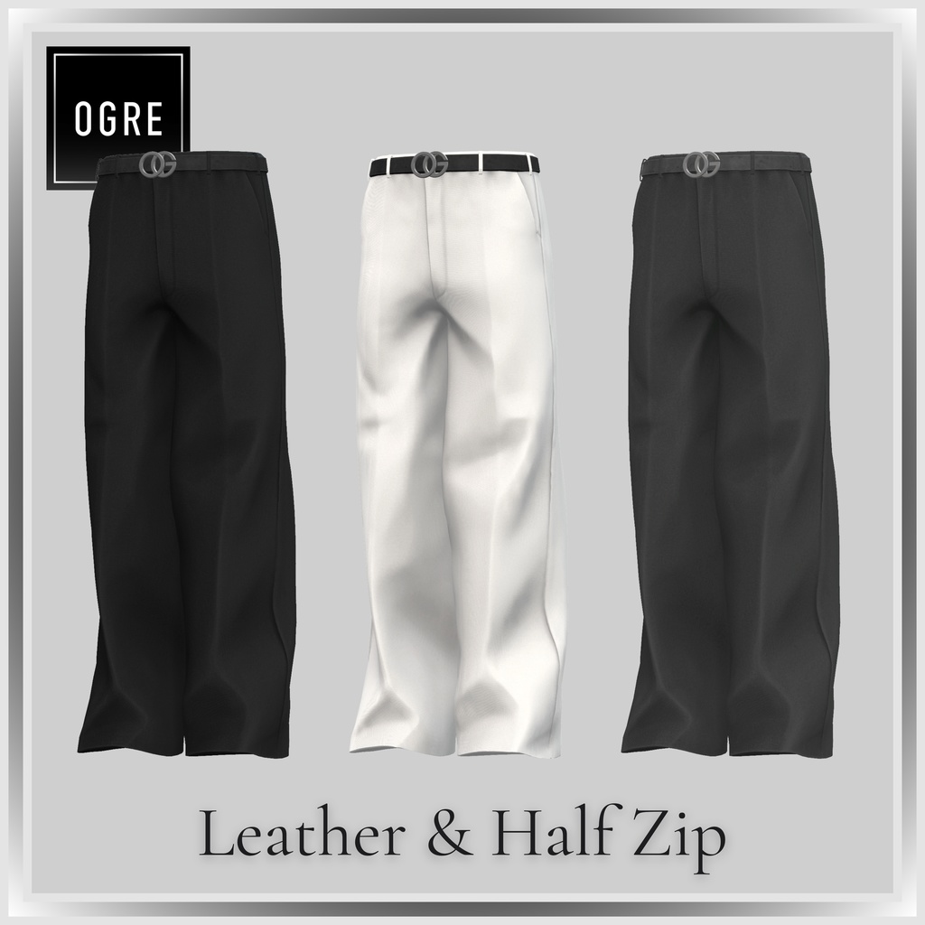【VRC衣装】OGRE_Leather & Half Zip