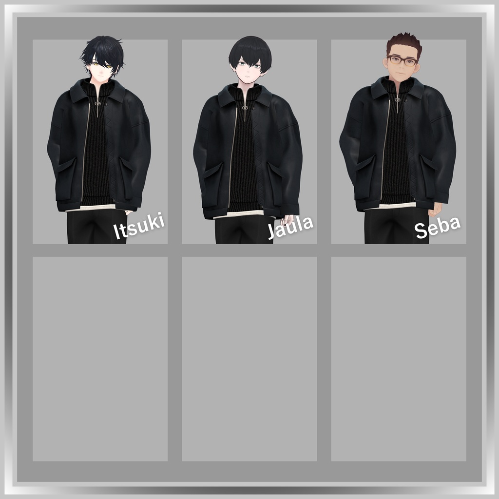 【VRC衣装】OGRE_Leather & Half Zip