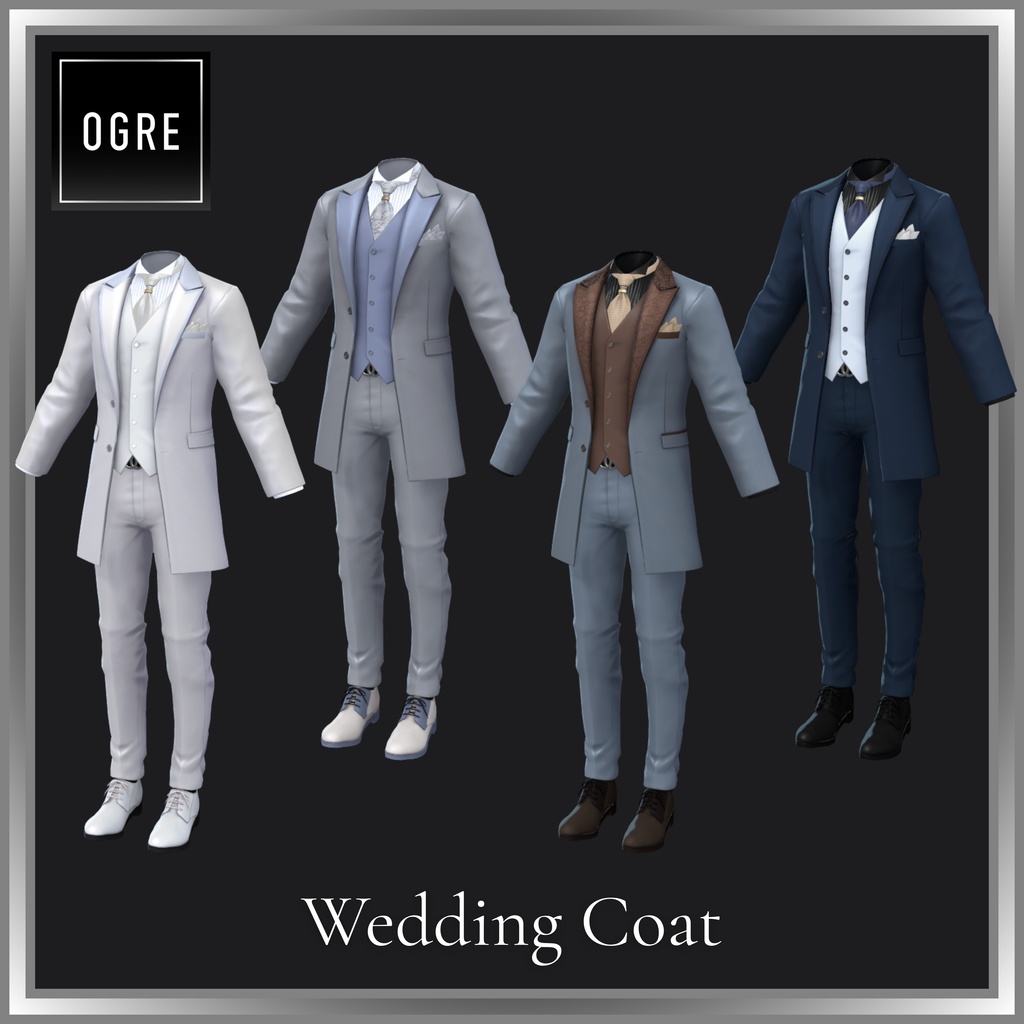 【VRC衣装】OGRE_WeddingCoat & WeddingDress