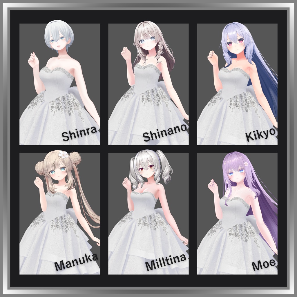 【VRC衣装】OGRE_WeddingCoat & WeddingDress