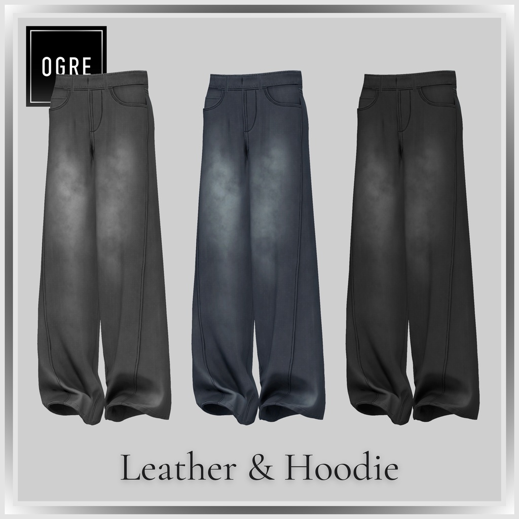 【VRC衣装】OGRE_Leather&Hoodie