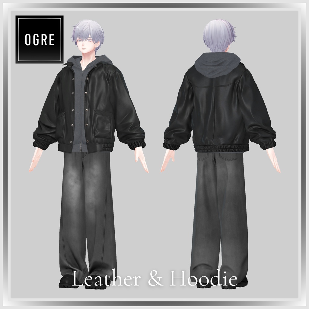 【VRC衣装】OGRE_Leather&Hoodie