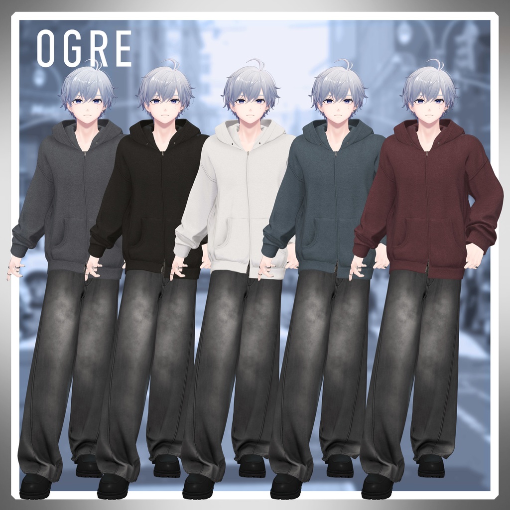 【VRC衣装】OGRE_Leather&Hoodie