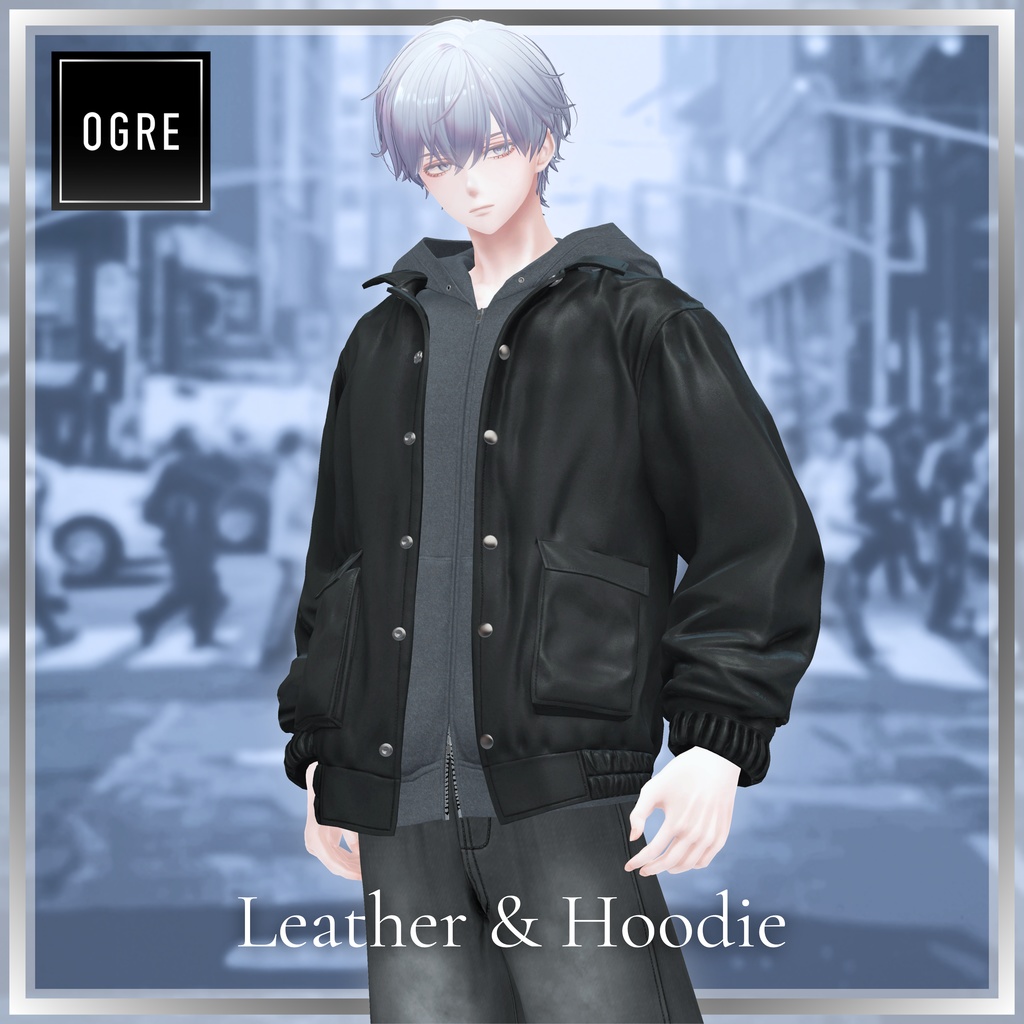 【VRC衣装】OGRE_Leather&Hoodie