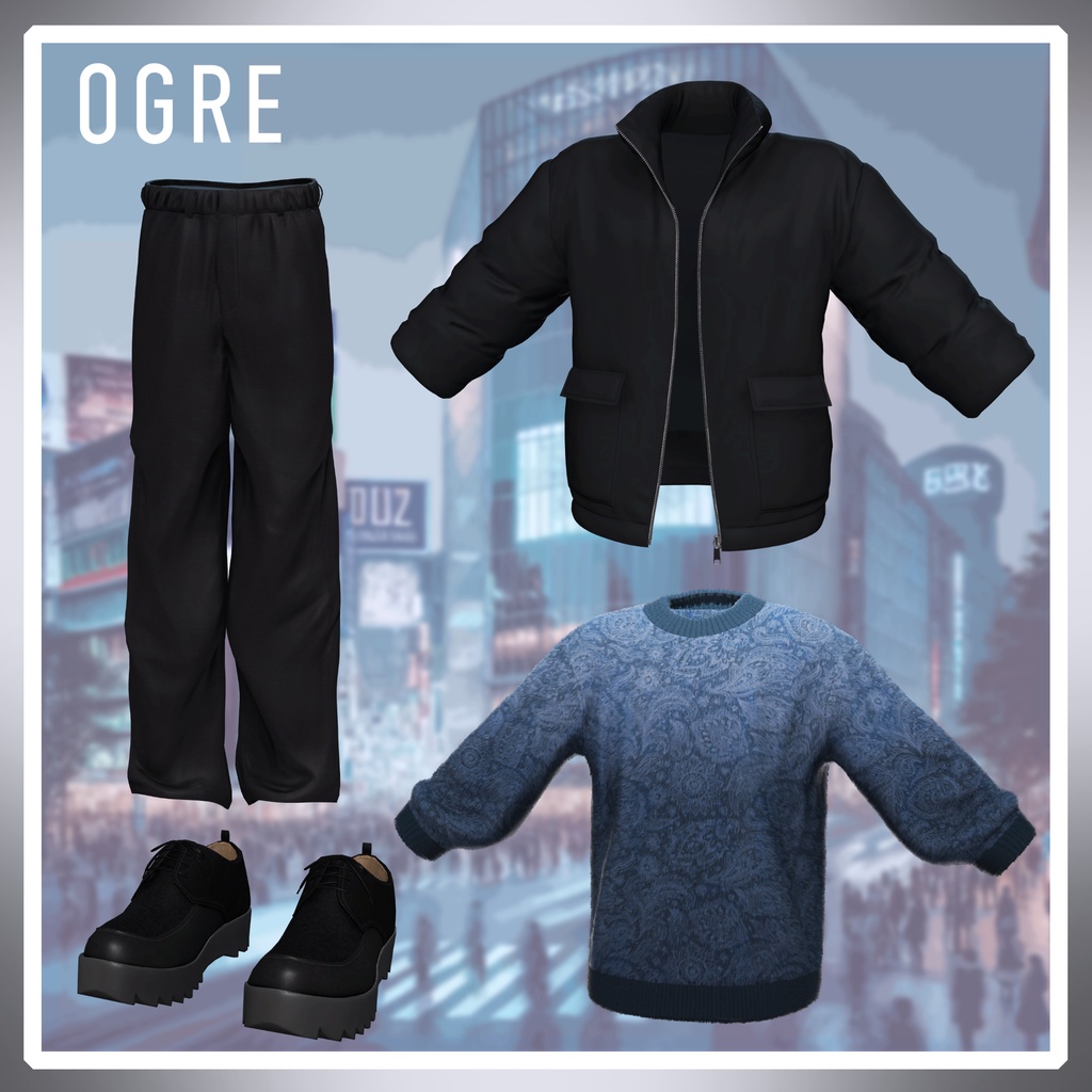 【VRC衣装】OGRE_StitchLess Down