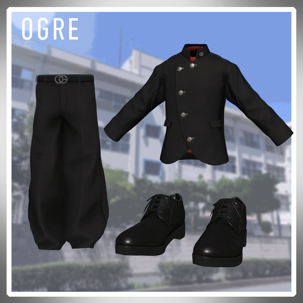 【VRC衣装】OGRE_Modern Gakuran-モダン学ラン-