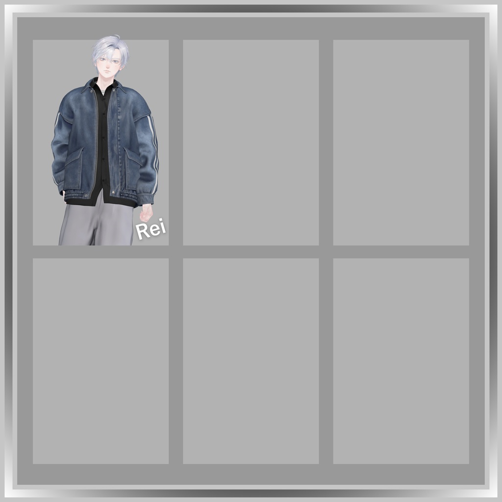 【VRC衣装】OGRE_Denim Blouson -デニムブルゾン-