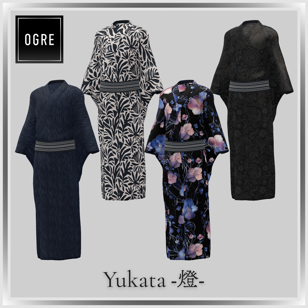 【VRC衣装】OGRE Yukata -燈-