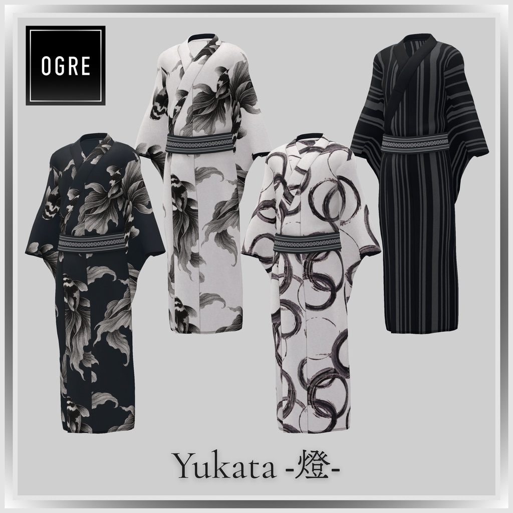 【VRC衣装】OGRE Yukata -燈-