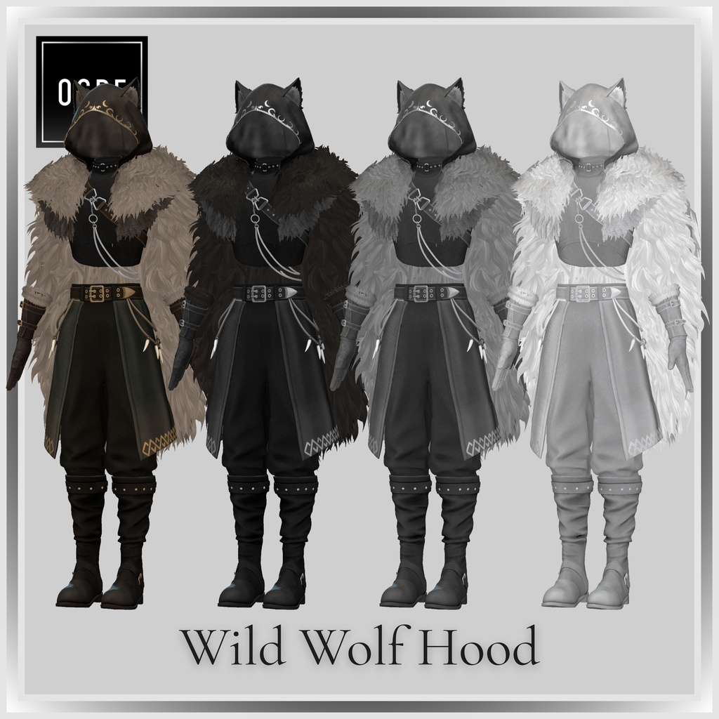 【VRC衣装】OGRE_Wild Wolf Hood