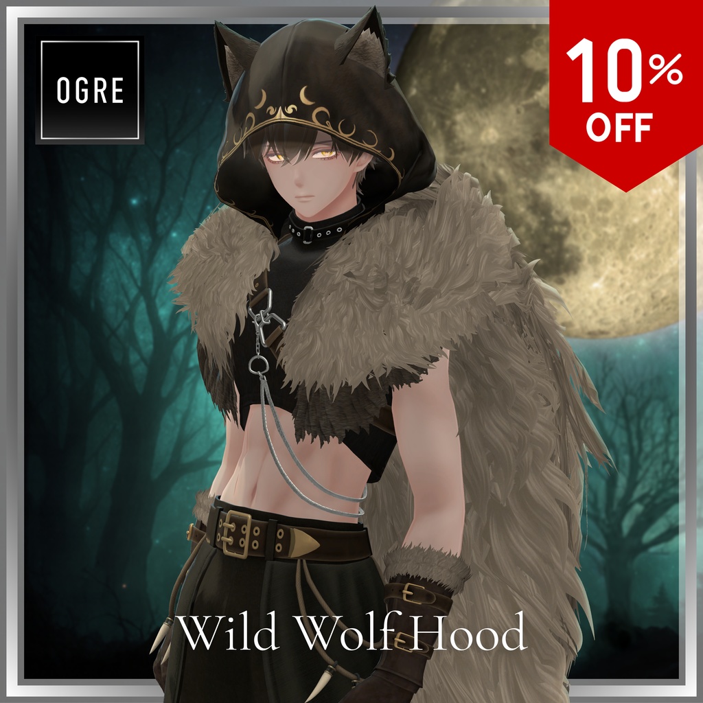 【VRC衣装】OGRE_Wolf Hood