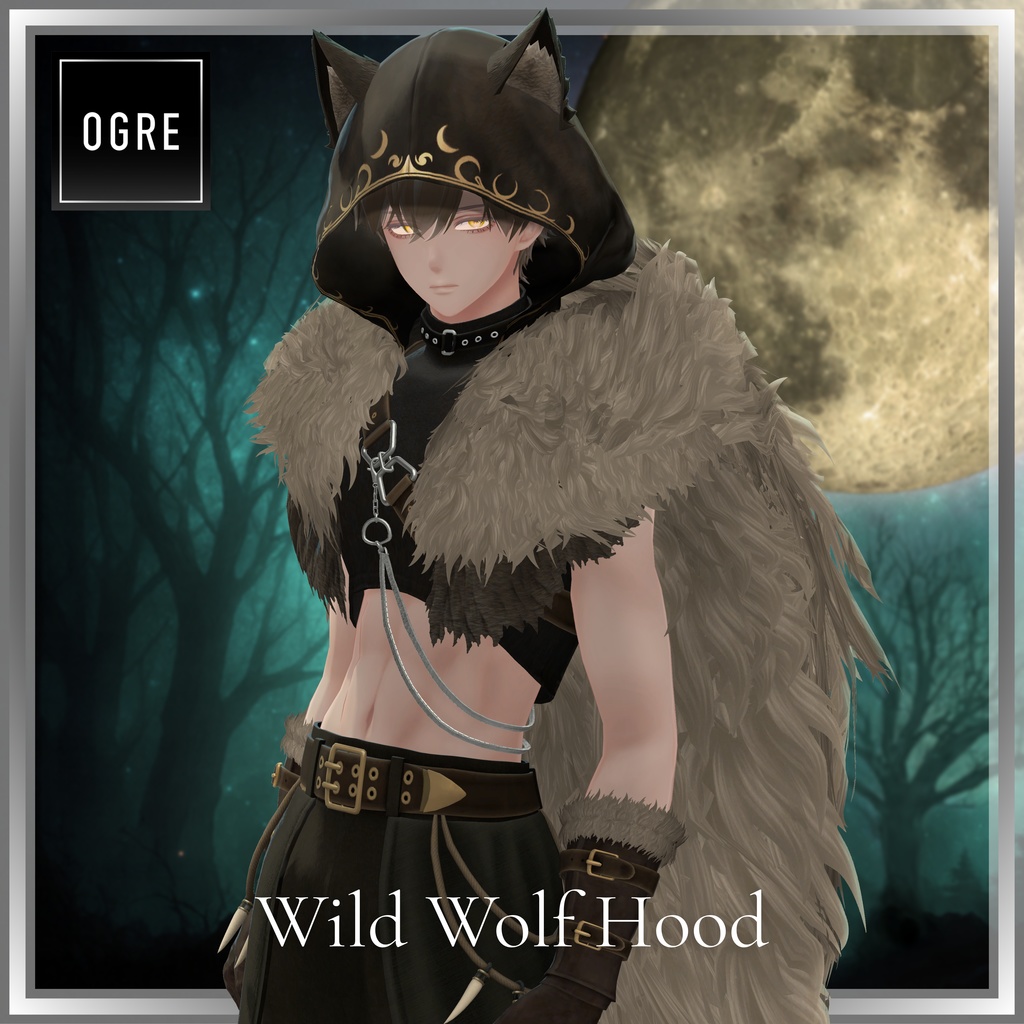 【VRC衣装】OGRE_Wild Wolf Hood
