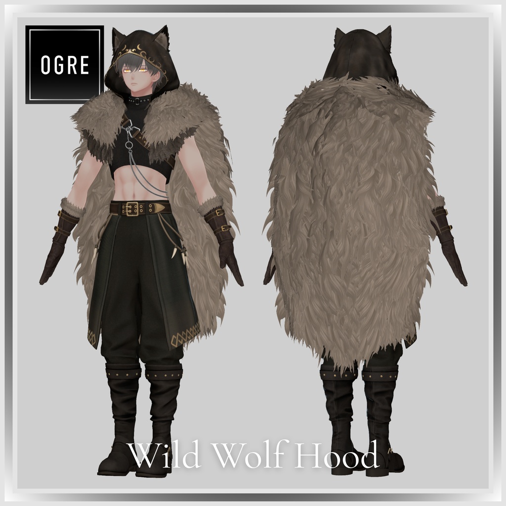 【VRC衣装】OGRE_Wild Wolf Hood