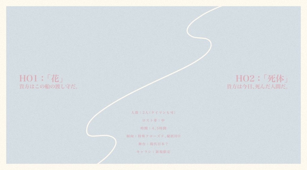 【公開終了】「卯月の花筏」COC6版シナリオ