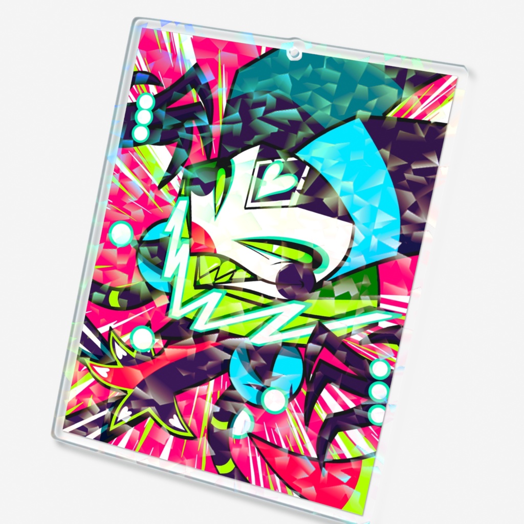 Robo fizzy hologram acrylic