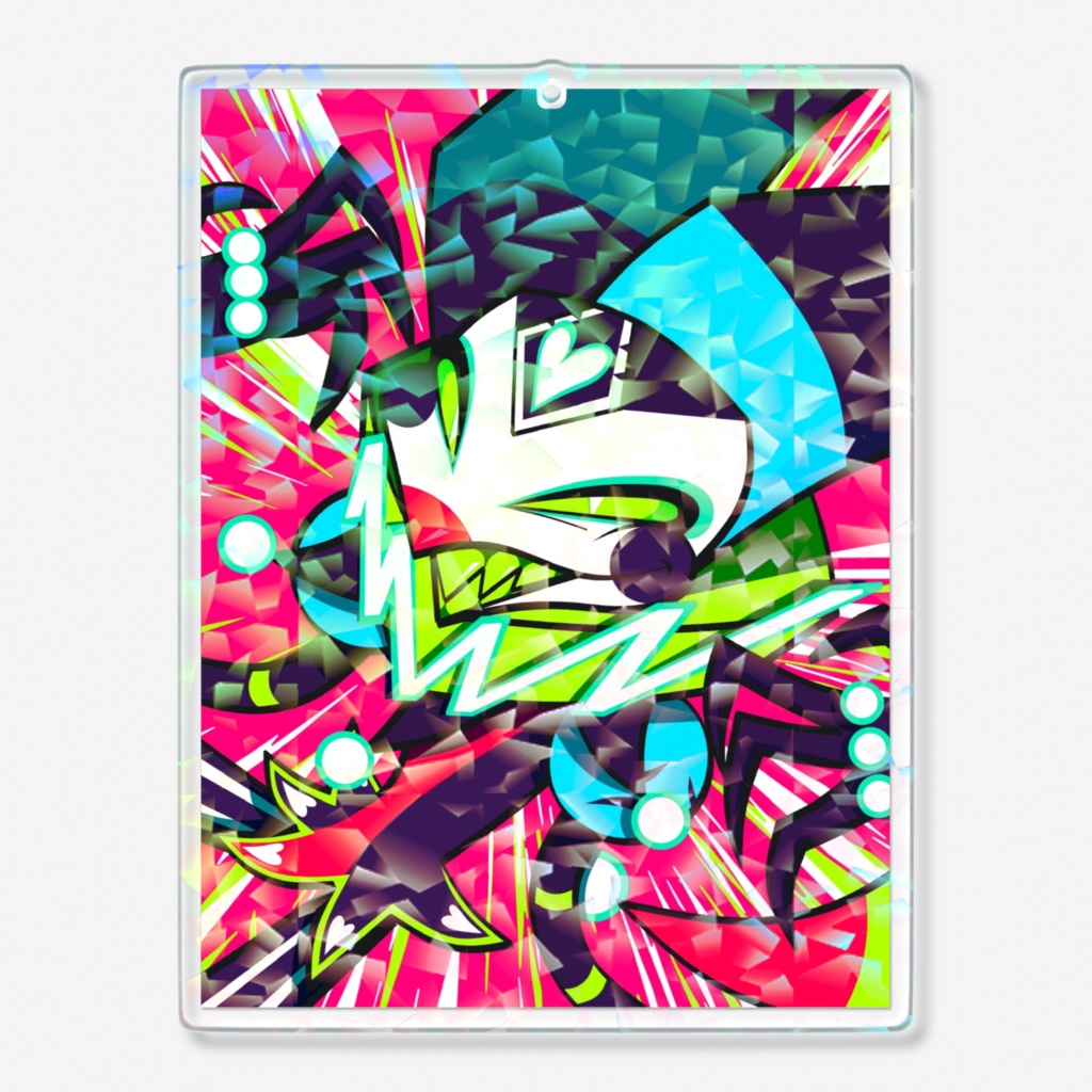 Robo fizzy hologram acrylic