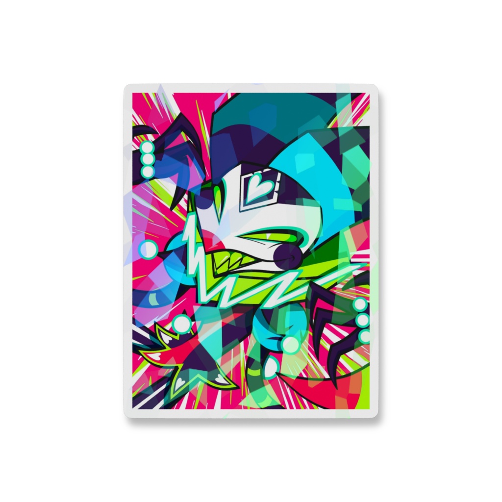 Robo fizzy hologram sticker