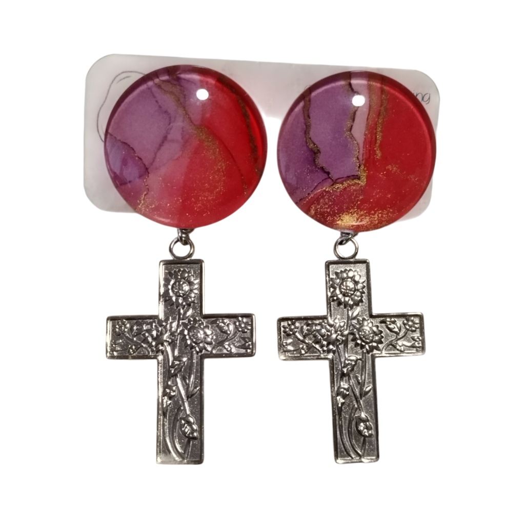 ドラロナ向日葵ピアス/イヤリング