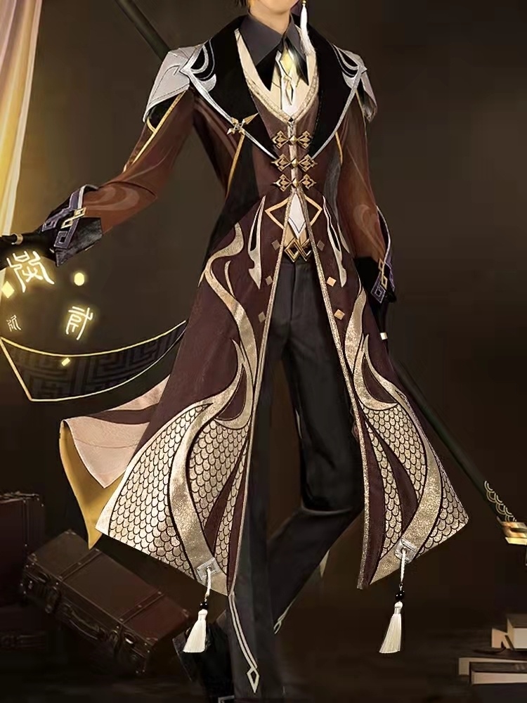 原神 鍾離 岩 喵屋小铺製 高級感 コスプレ衣装セット 新品未開封