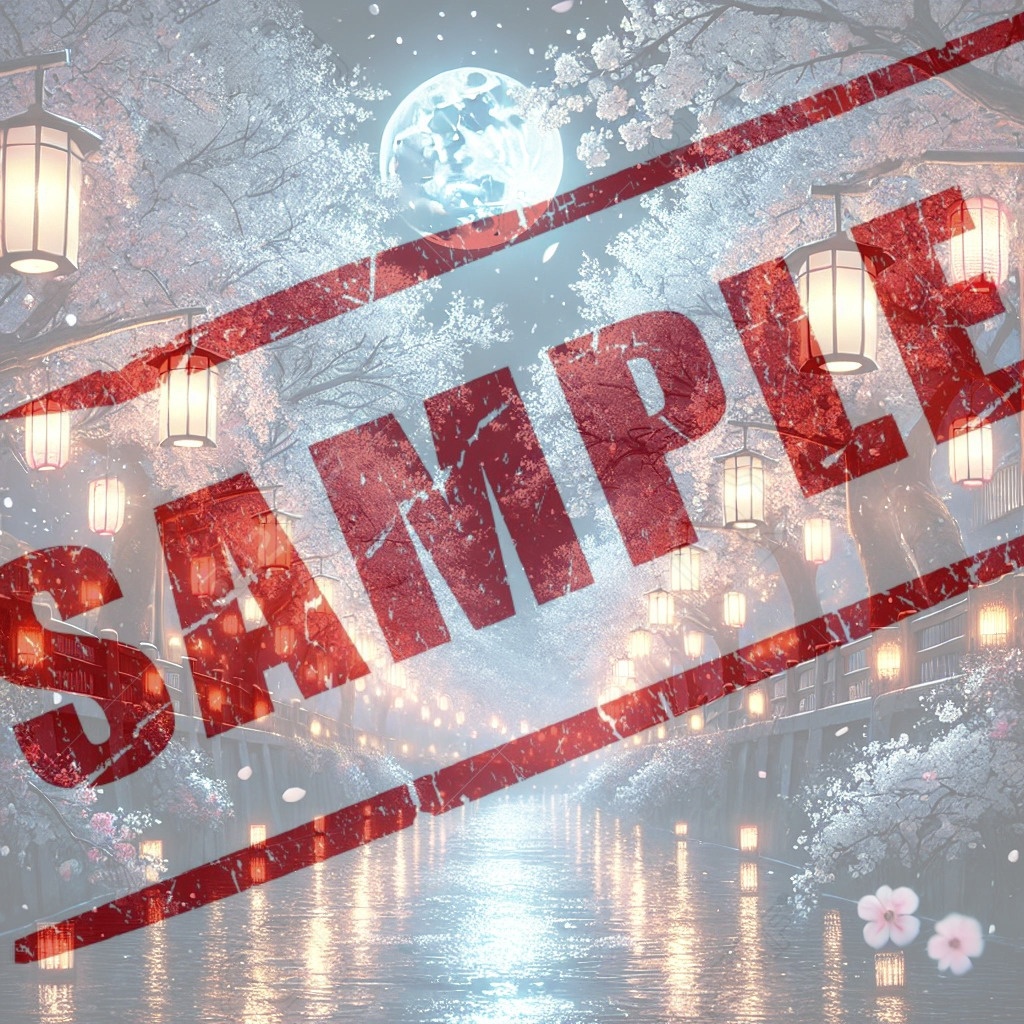 幻想的な夜桜背景パック10枚セット【商用利用可・高解像度4K】