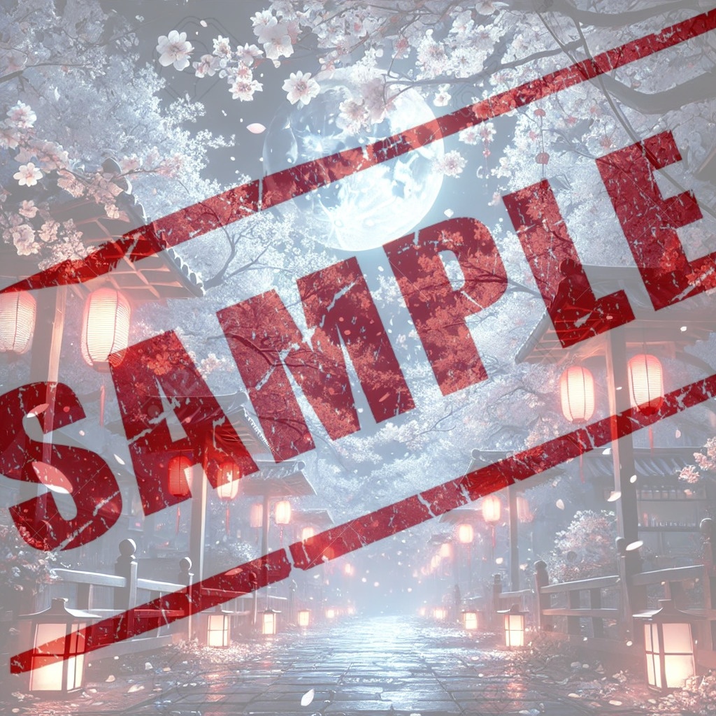 幻想的な夜桜背景パック10枚セット【商用利用可・高解像度4K】