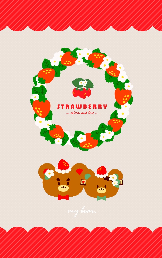 いちごキーホルダー