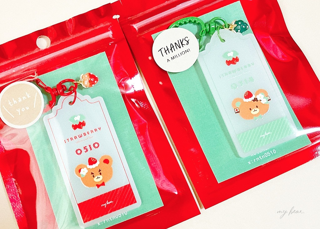 いちごキーホルダー