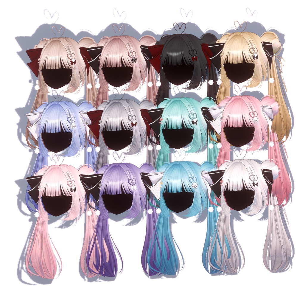 【8アバター対応】 Nini Hair