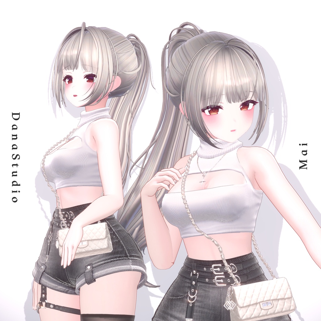 ✨【8アバター対応】 Mai Ponytail Hair