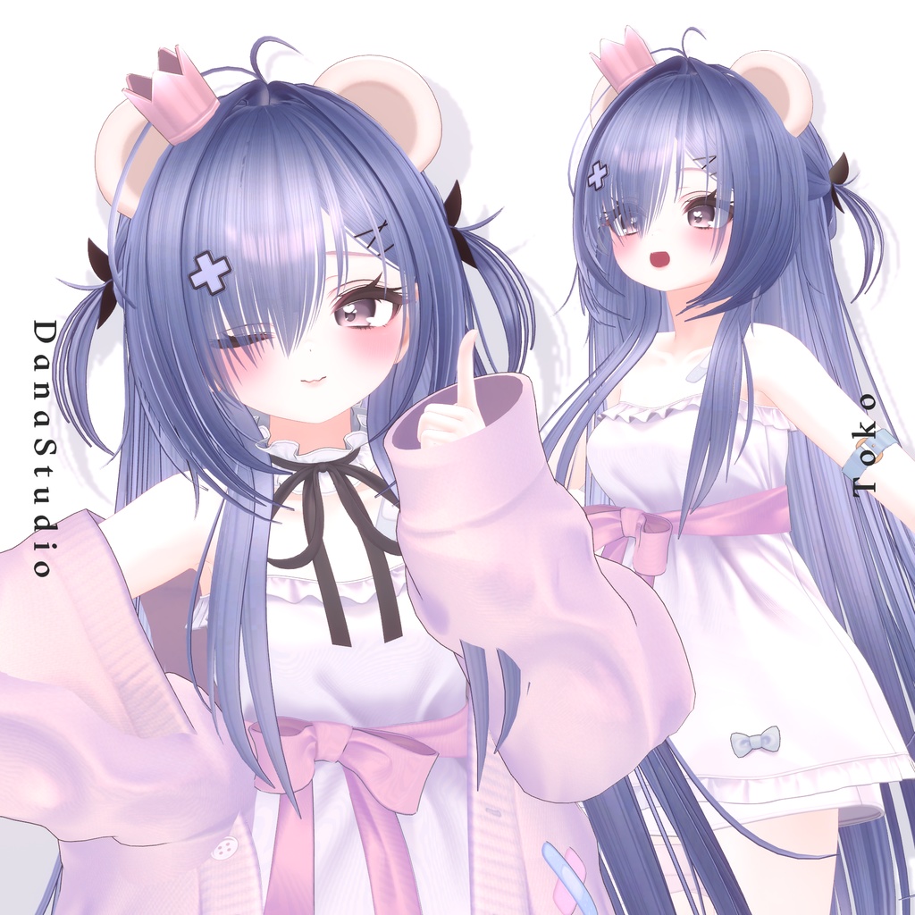 ✨【9アバター対応】 Toko Twintail Hair