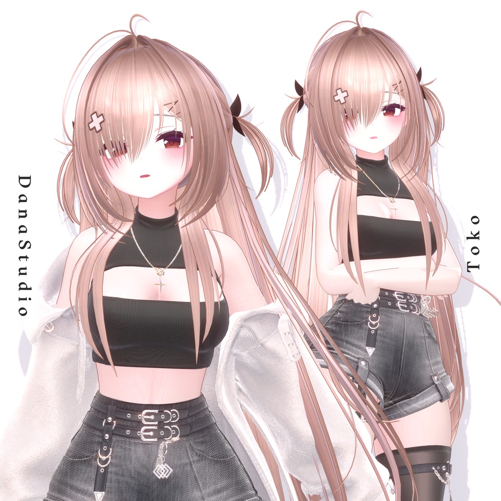 ✨【9アバター対応】 Toko Twintail Hair