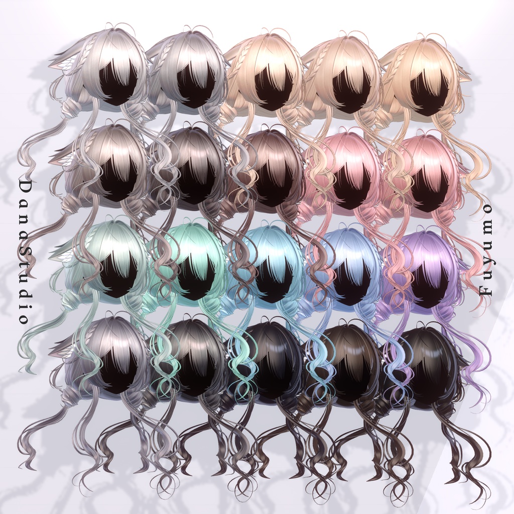 ✨【9アバター対応】 Fuyumo Wavetail Hair