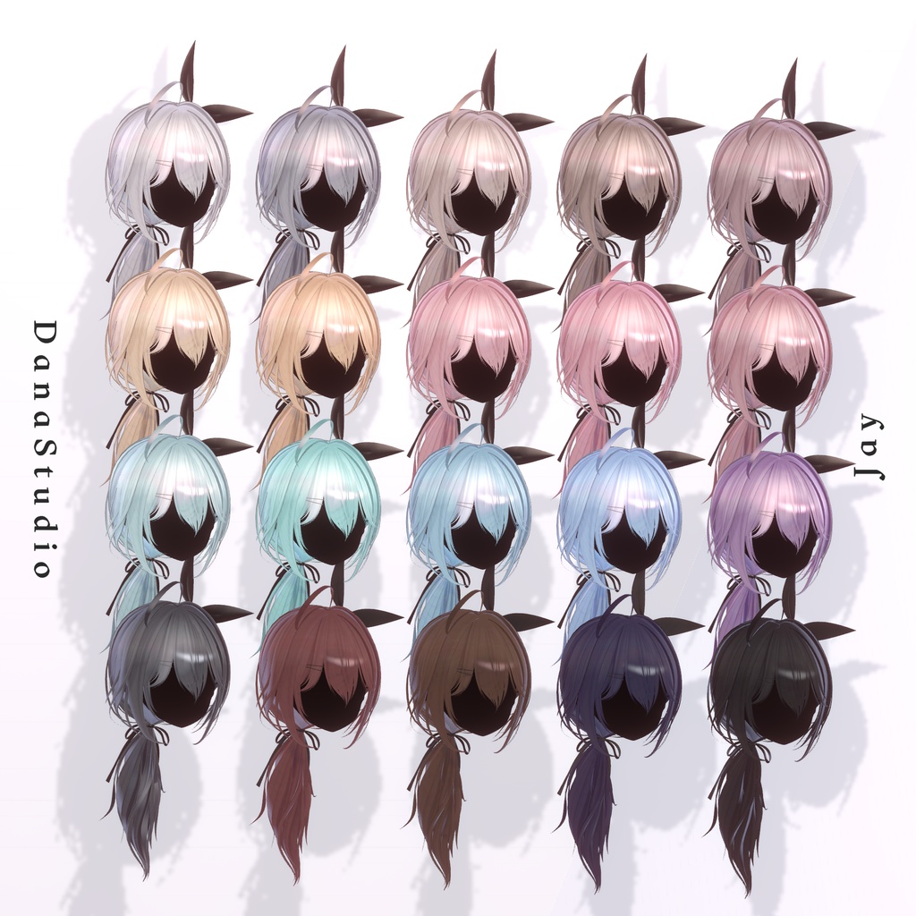 ✨【10アバター対応】 Jay Ponytail Hair