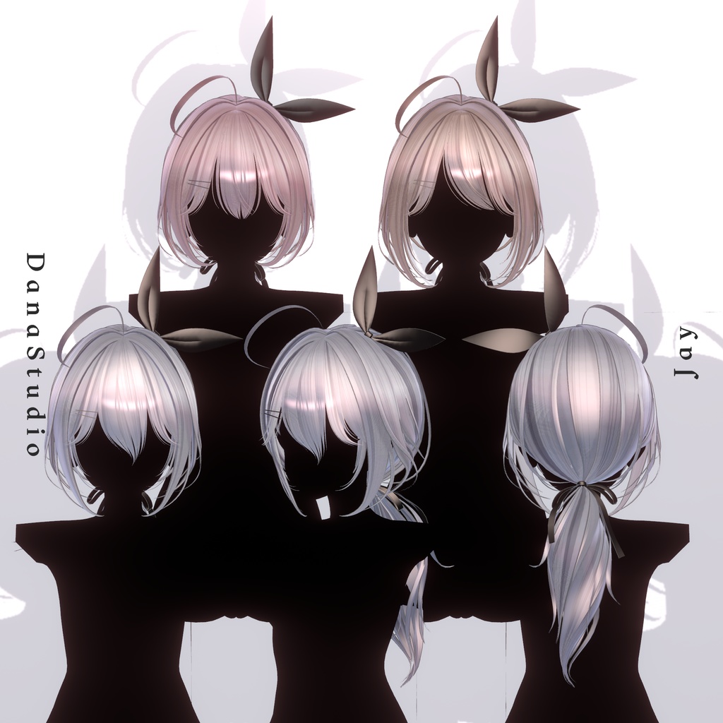 ✨【10アバター対応】 Jay Ponytail Hair
