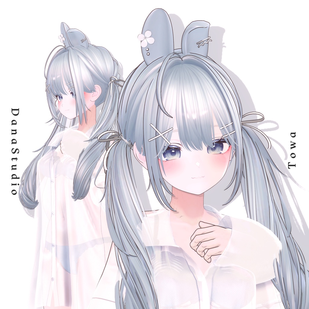 ✨【10アバター対応】 Towa Twintail Hair