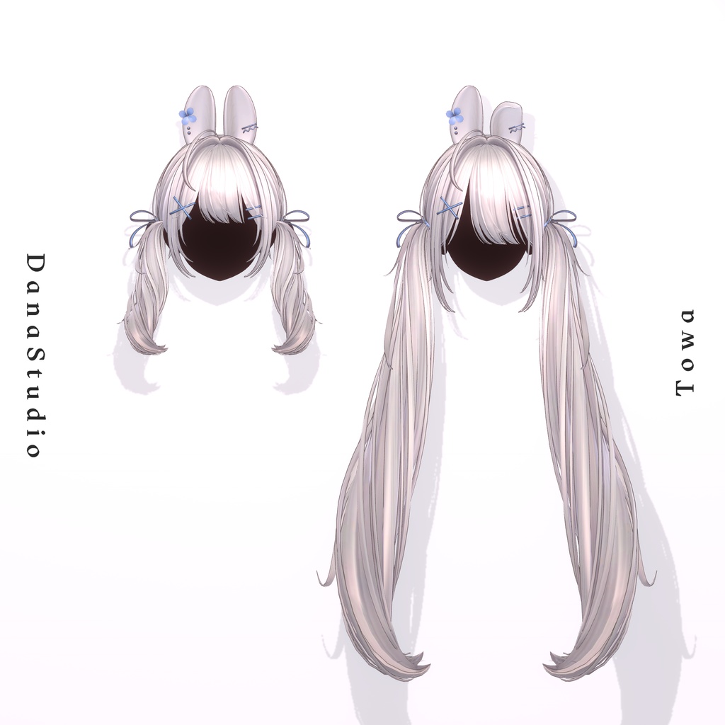 ✨【10アバター対応】 Towa Twintail Hair