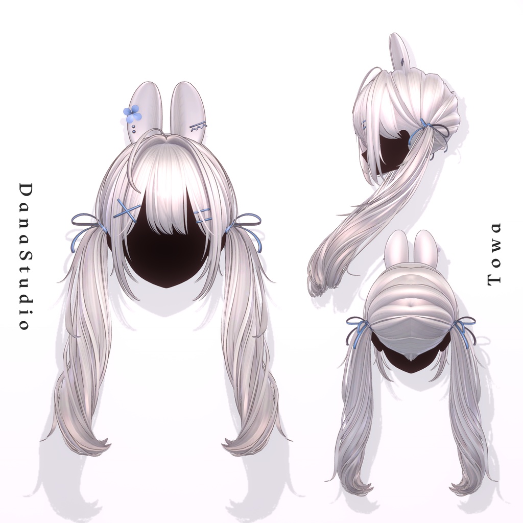 ✨【10アバター対応】 Towa Twintail Hair