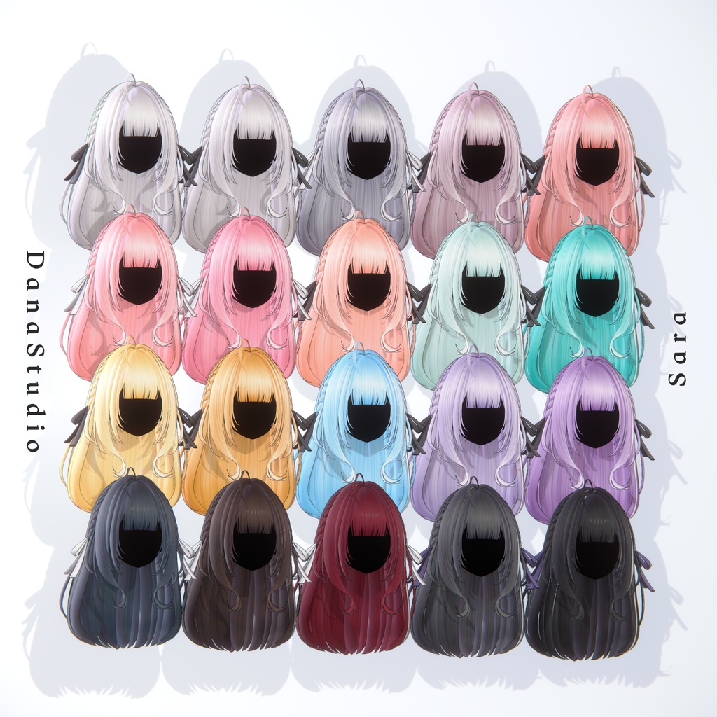 ✨ 【10アバター対応】 Sara Hair