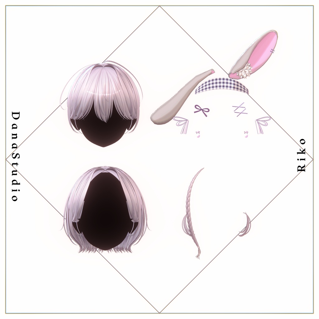 ✨Sale 中✨【17アバター対応】 Riko Bob Hair✦