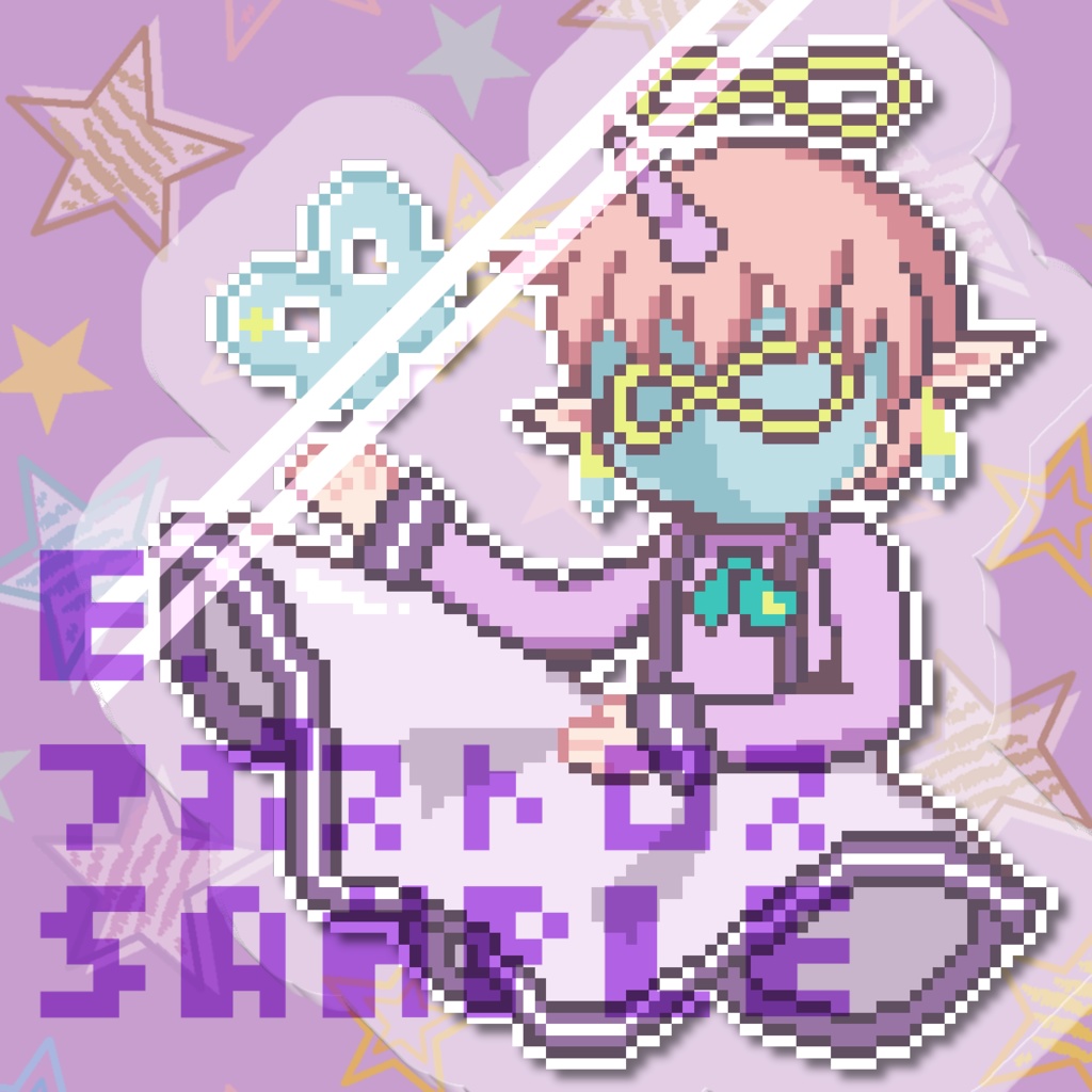 夢の配達人 ドット絵アクリルスタンド 月面書架 Booth