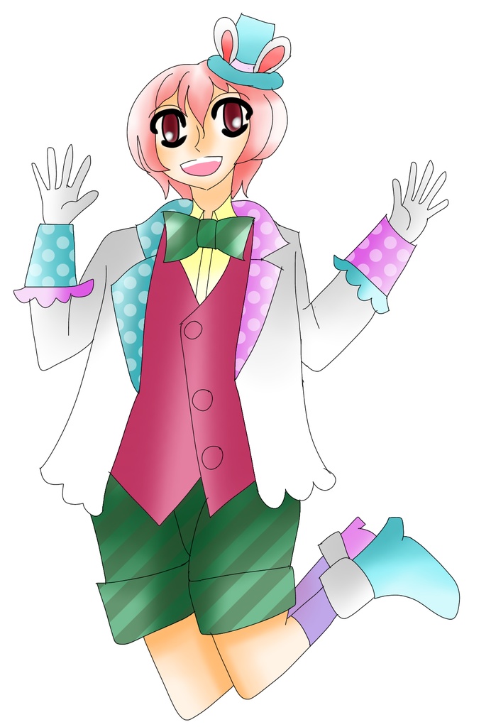 イースター少年シール／創作