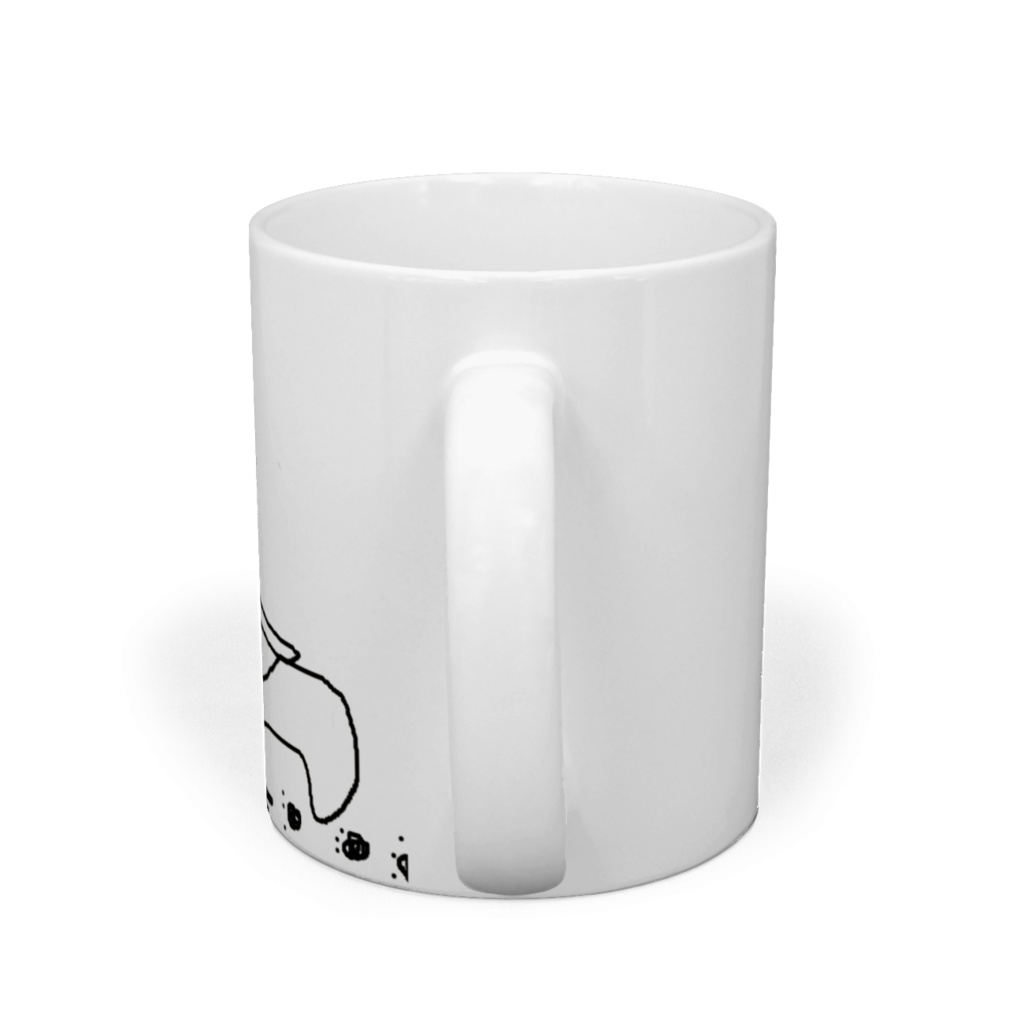 騙離きつねが描いたイラストマグカップ
