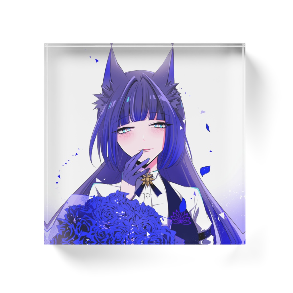 2022年BIRTHDAYグッズ 騙離きつねアクリルブロック(100x100mm)