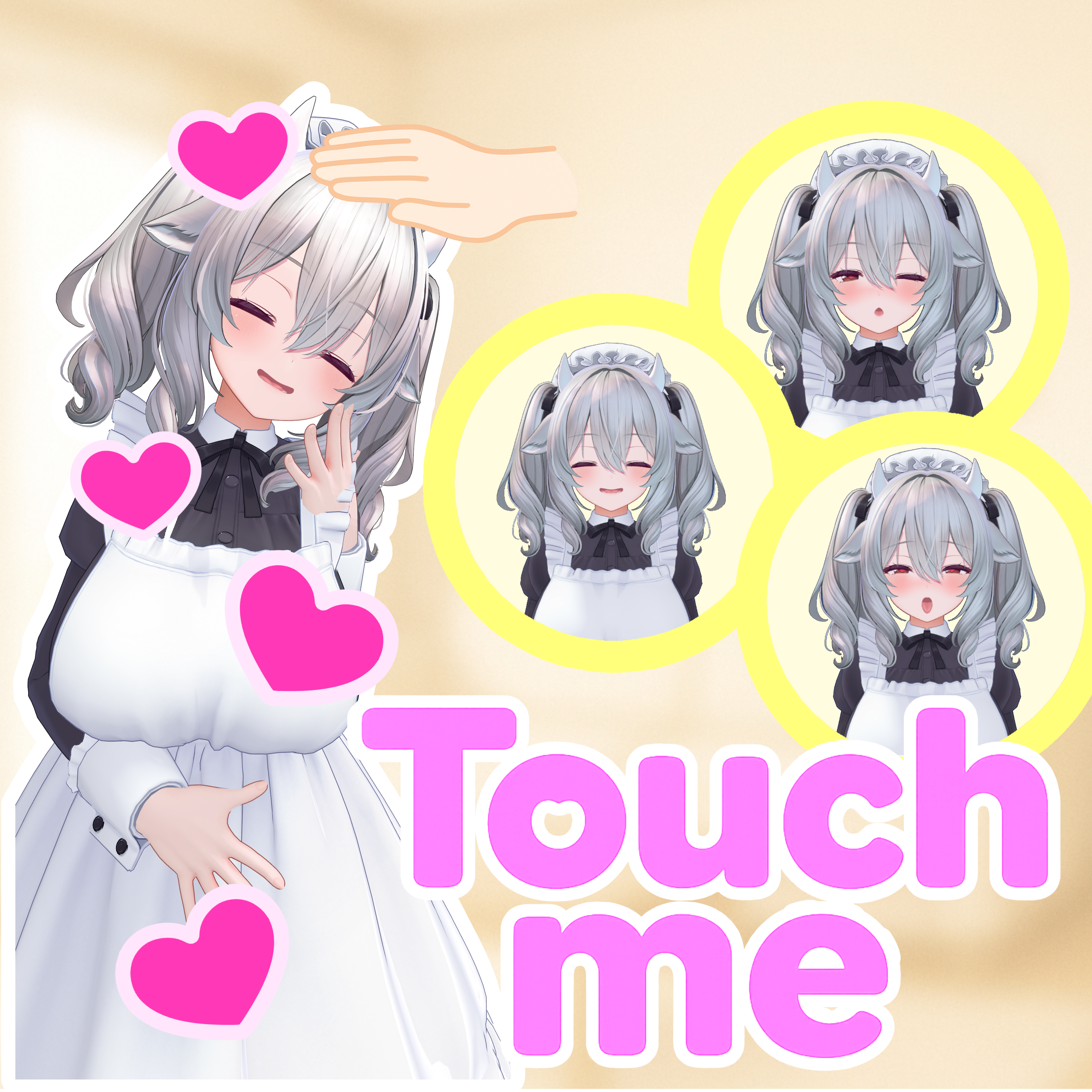 【簡単導入】Touch me - MILLTINA【表情変化ギミック】