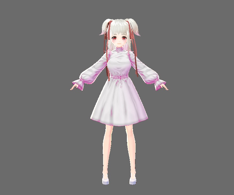 (モデル同梱)Vroidオリジナル白髪っ子ヘアプリセット