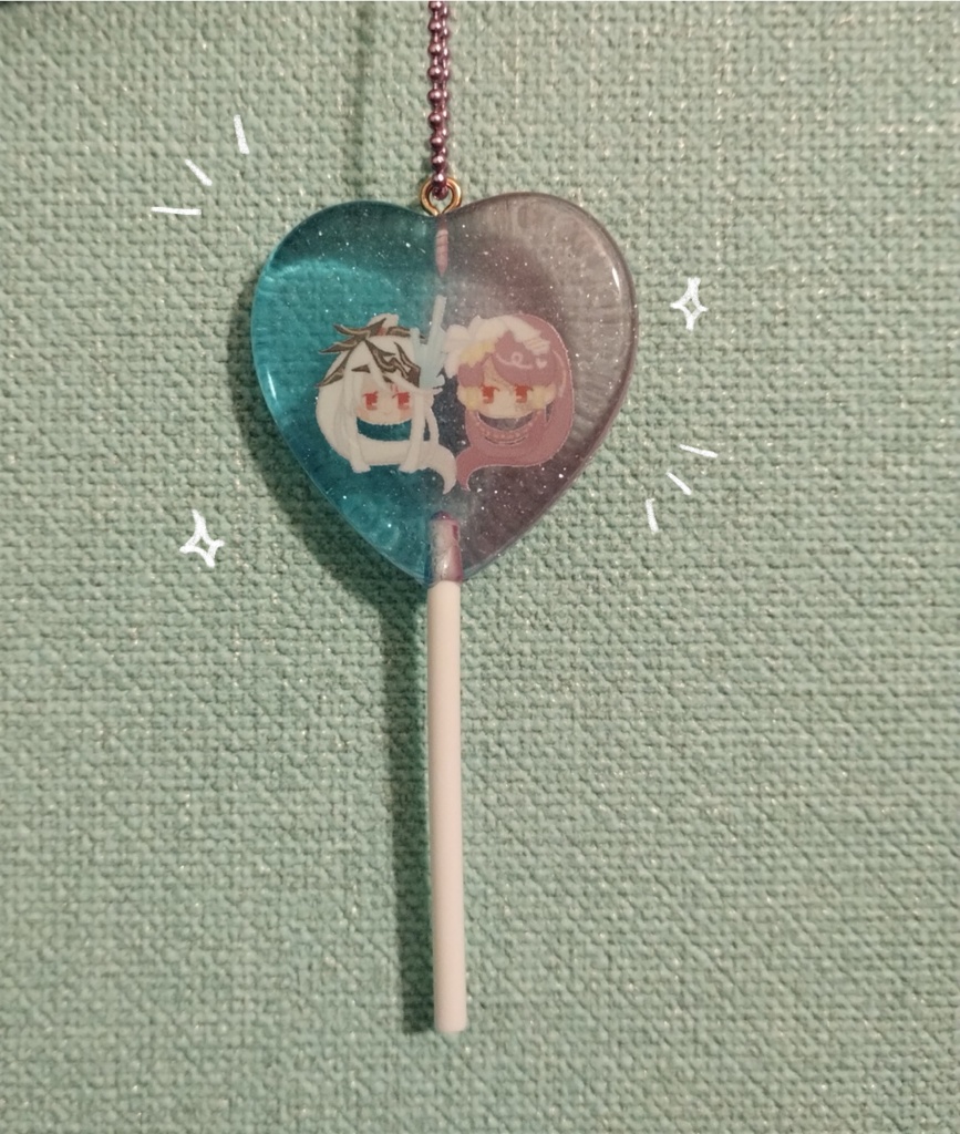 りんさつ＊ハートキャンディキーホルダー