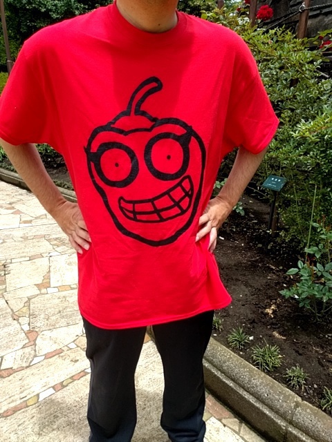 「七味ならべ」オリジナル「ハバネロ君」Tシャツ