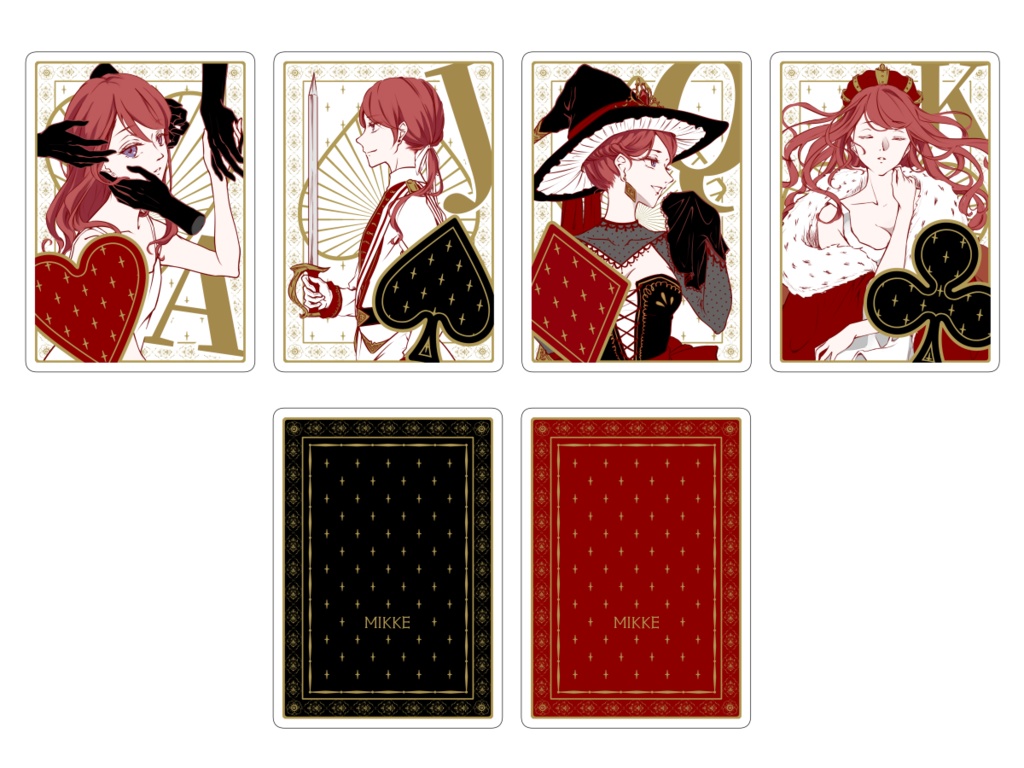 【アクキー】連結トランプアクリルキーホルダー シア